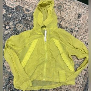 Lime Green Women's Hooded Jacket